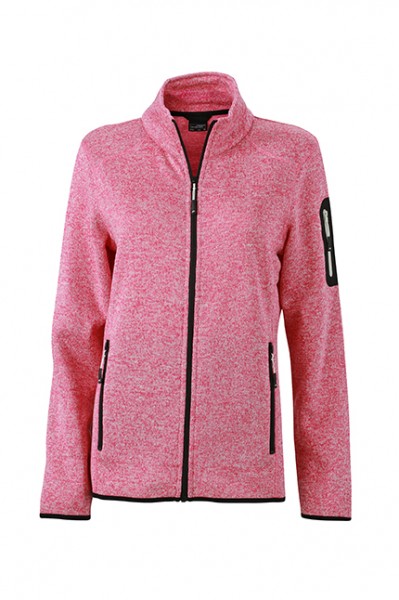 Ladies' Knitted Fleece Jacket | James & Nicholson