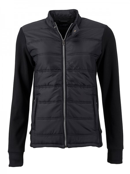 Ladies' Hybrid Sweat Jacket | James & Nicholson